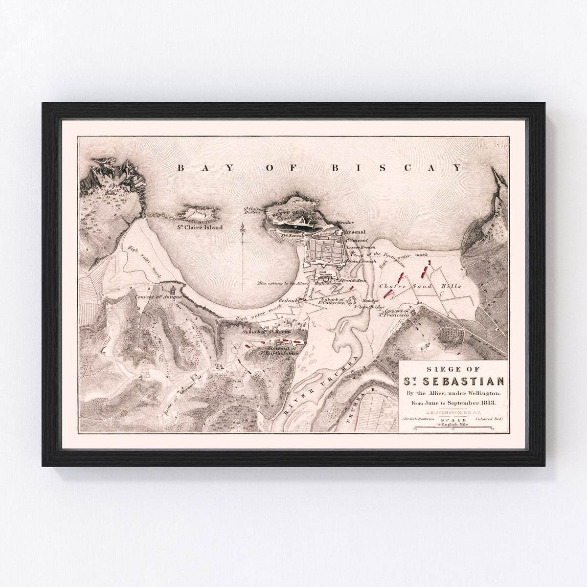 Spain Vintage Map 1813