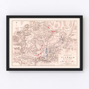 Spain Vintage Map 1813