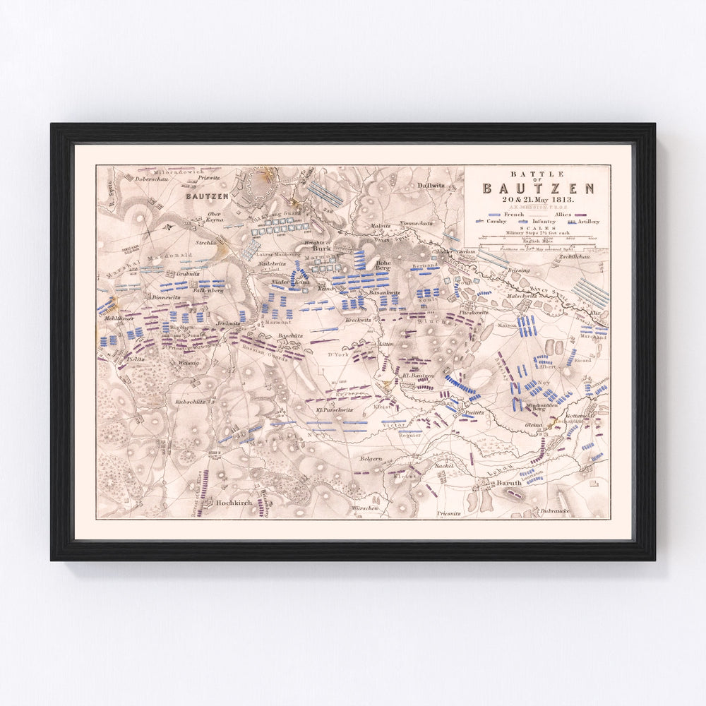 Germany Vintage Map 1813