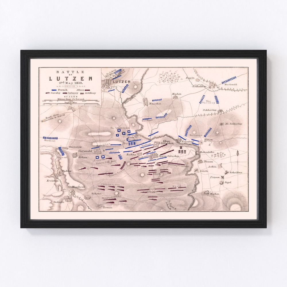 Germany Vintage Map 1813