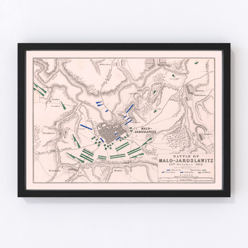 Russia Vintage Map 1812