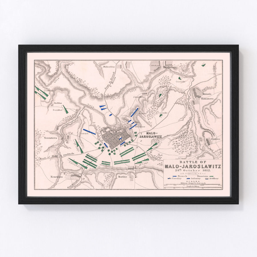 Russia Vintage Map 1812