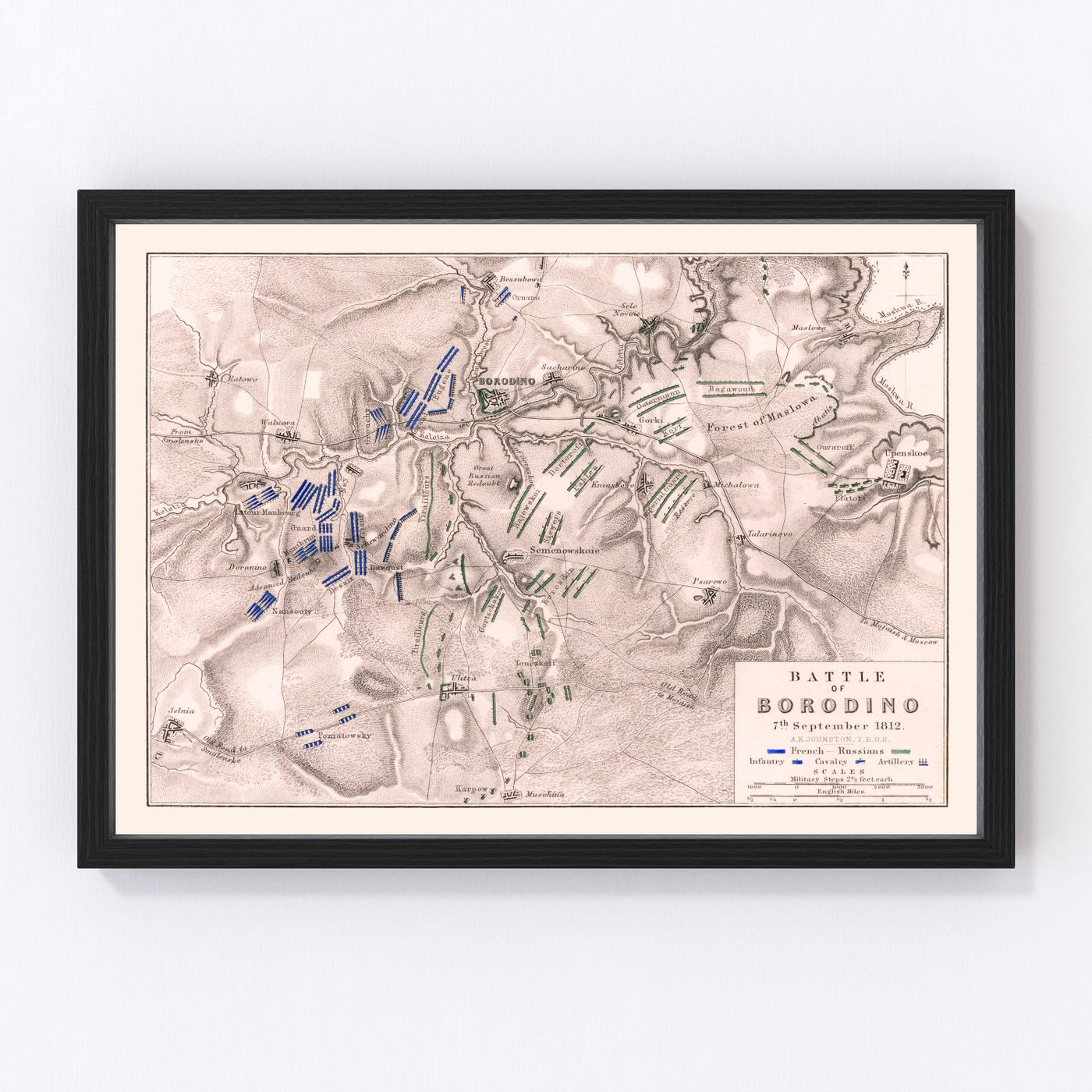 Russia Vintage Map 1812