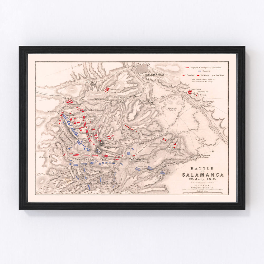 Spain Vintage Map 1812