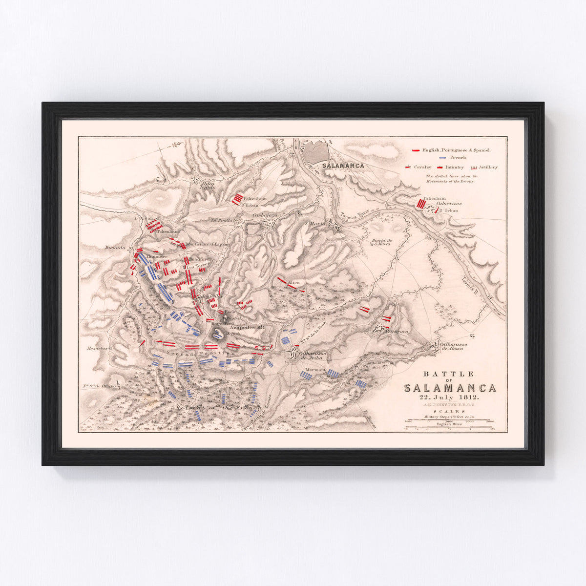 Spain Vintage Map 1812