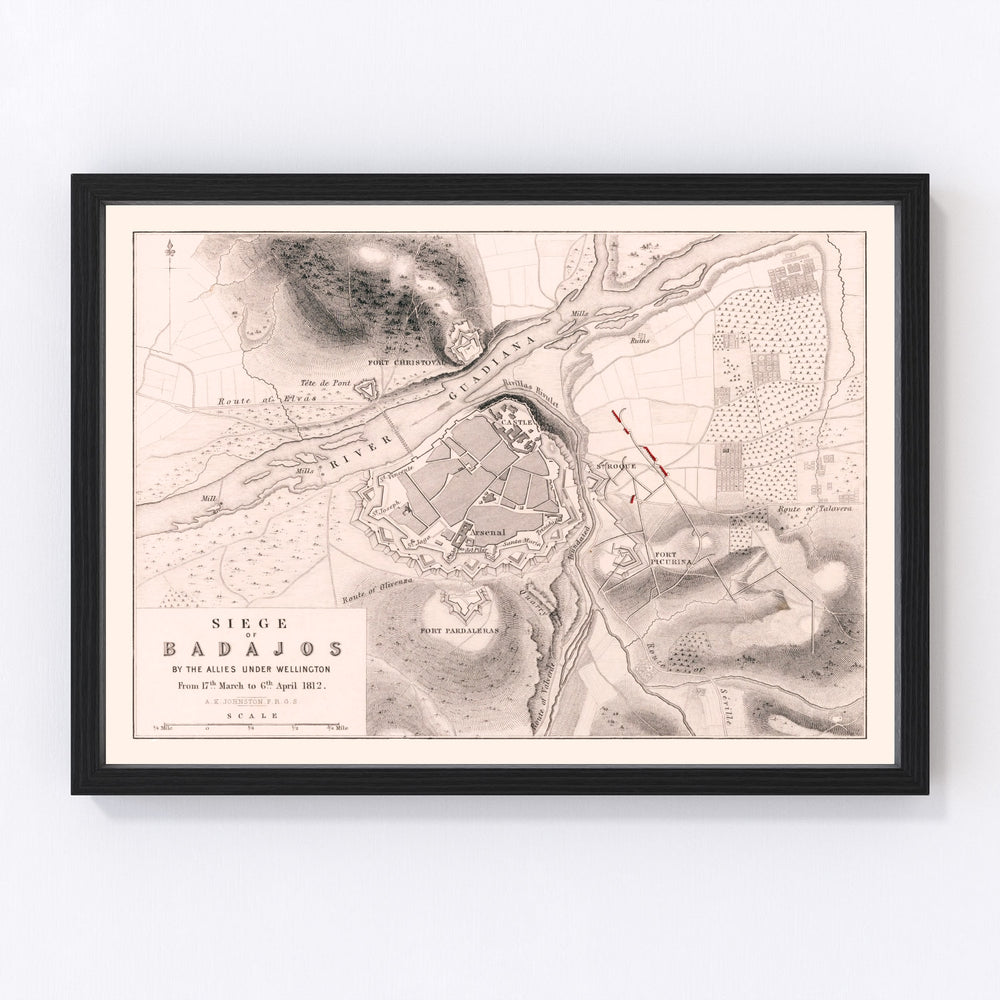 Spain Vintage Map 1812