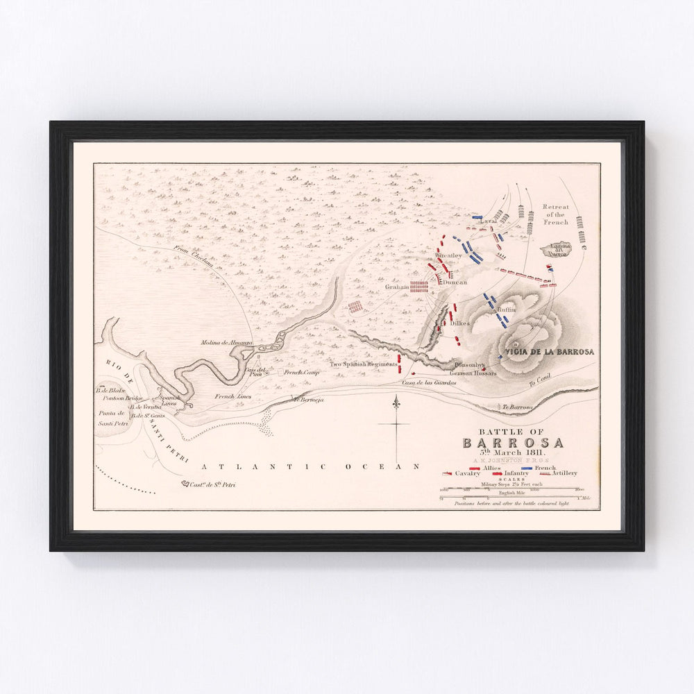 Spain Vintage Map 1811