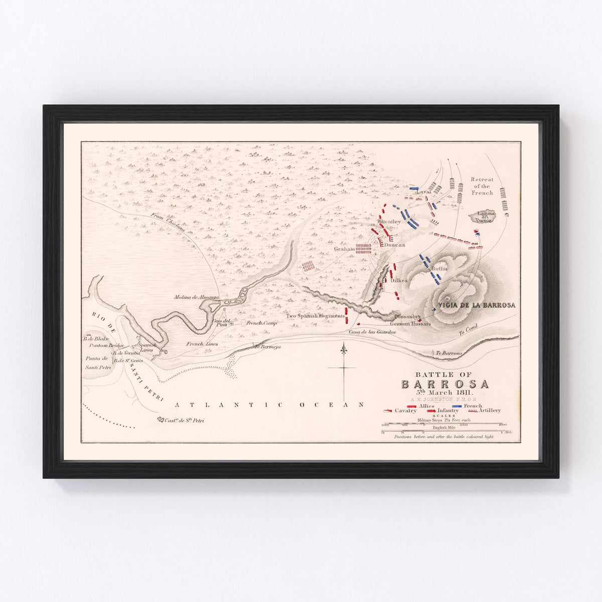 Spain Vintage Map 1811