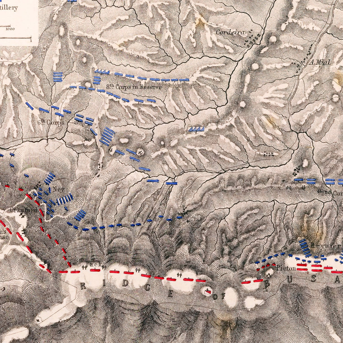 Restored historic details from the 1810 country map of County