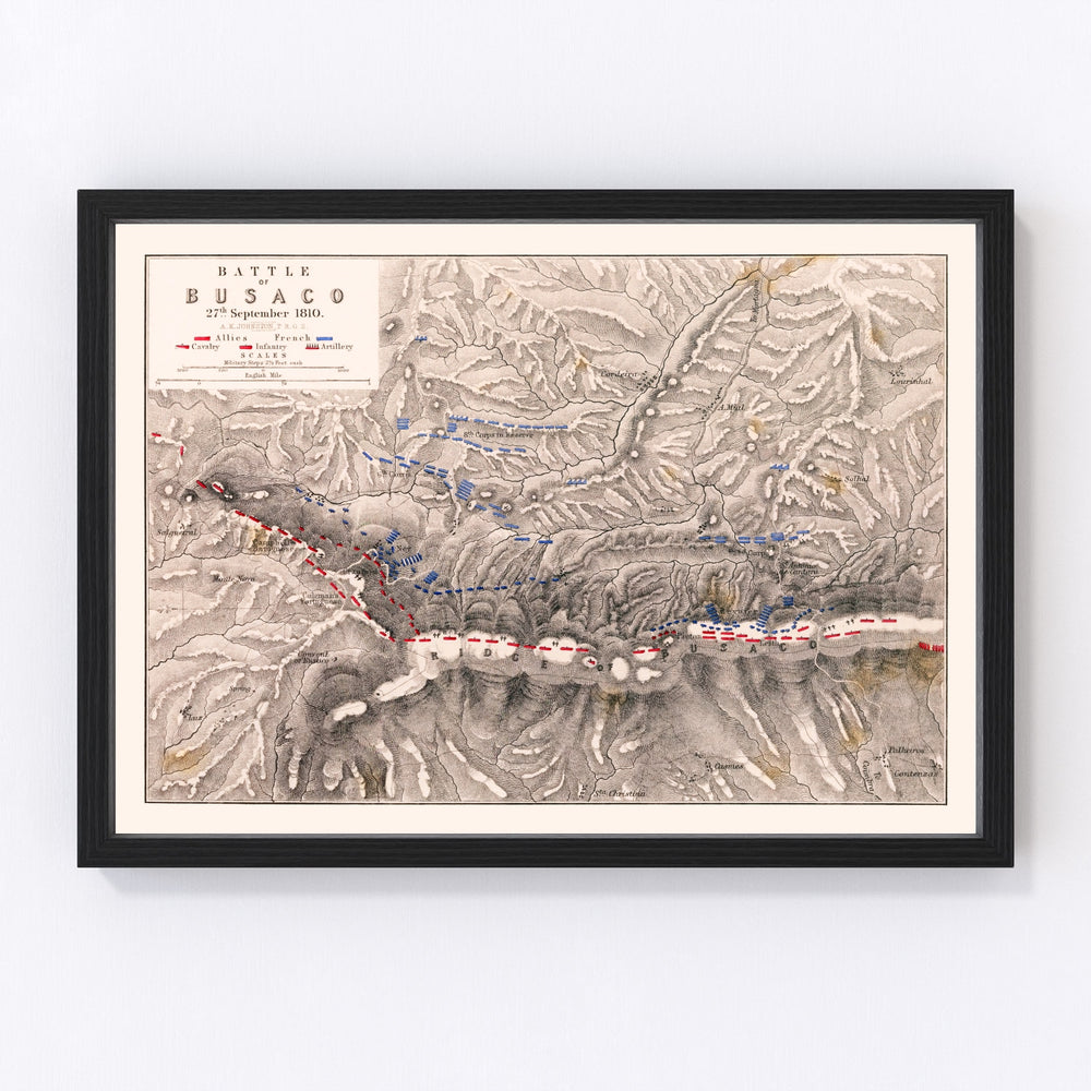 Portugal Vintage Map 1810