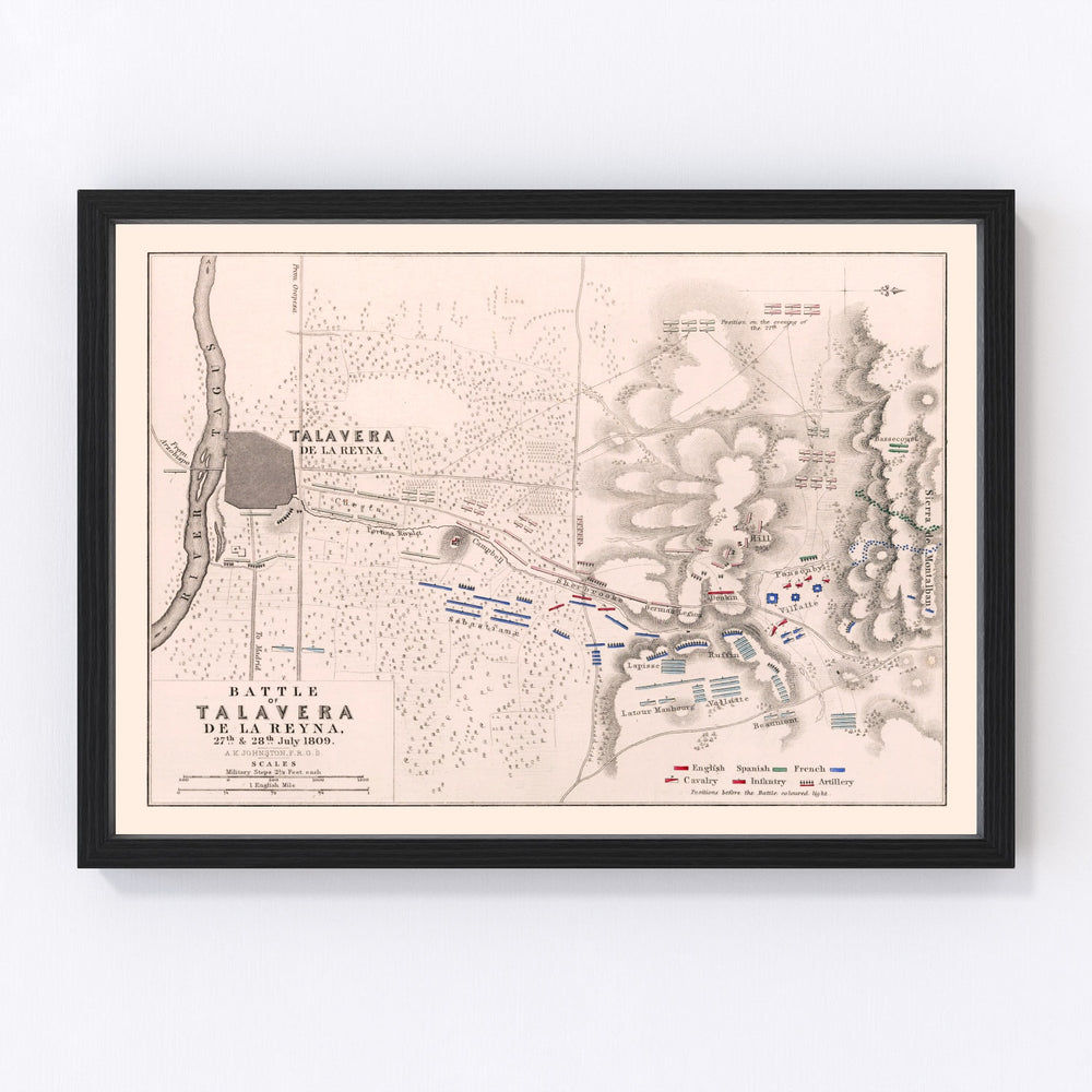 Spain Vintage Map 1809