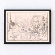 Spain Vintage Map 1809