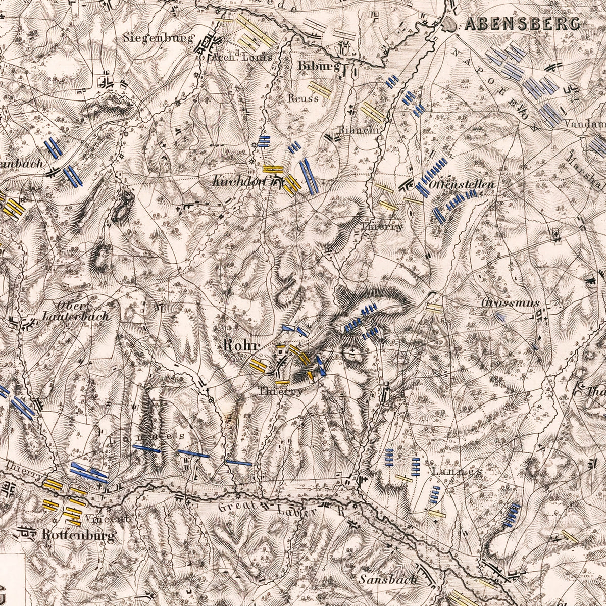 Restored historic details from the 1809 country map of County