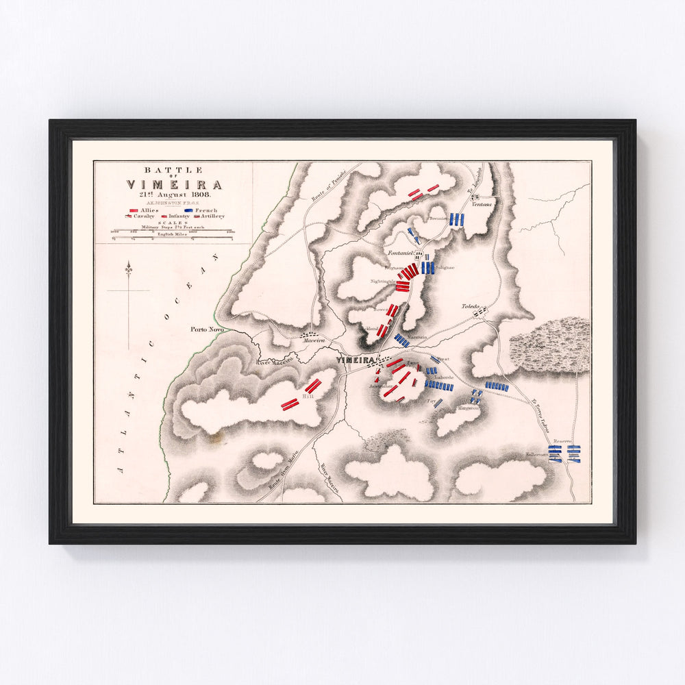 Portugal Vintage Map 1808