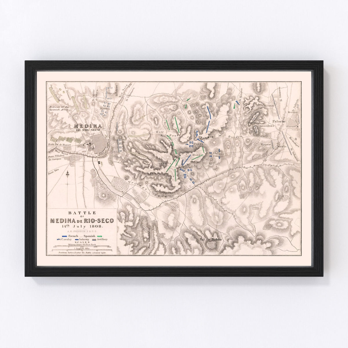 Spain Vintage Map 1808