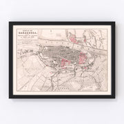 Spain Vintage Map 1809