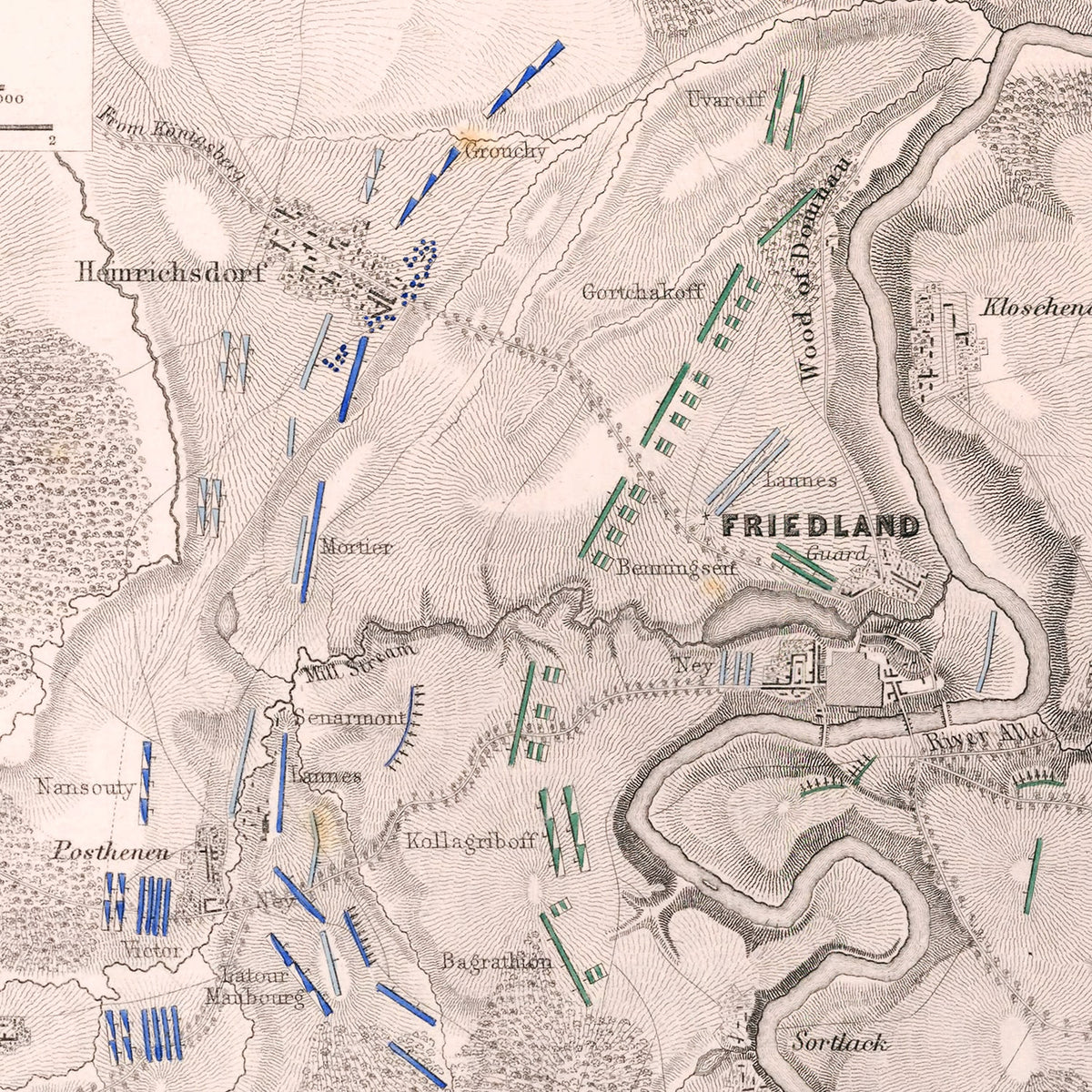 Restored historic details from the 1807 country map of County