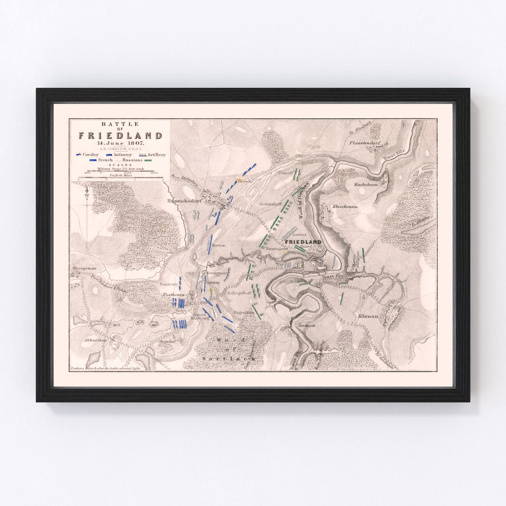Germany Vintage Map 1807