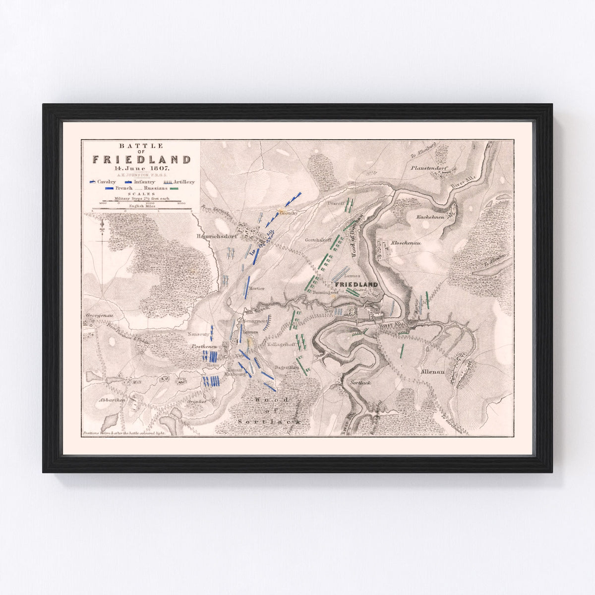 Germany Vintage Map 1807