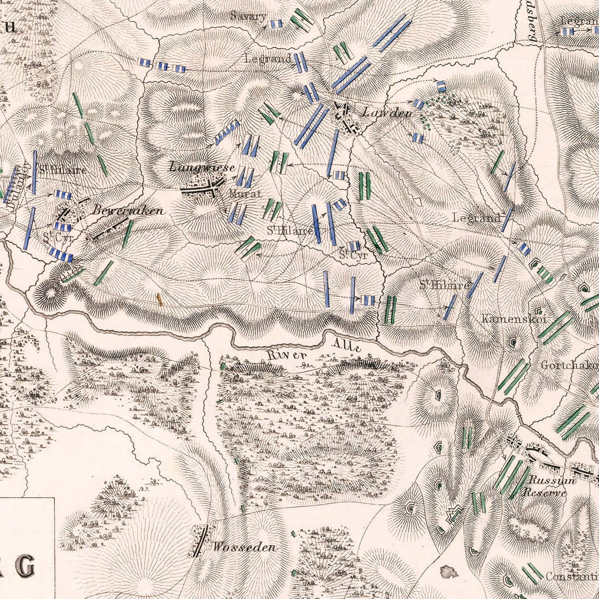 Restored historic details from the 1807 country map of County