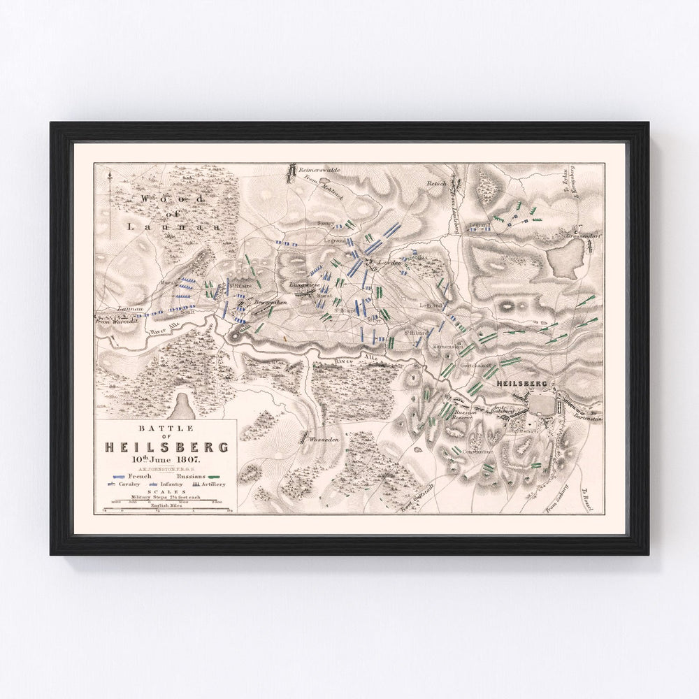 Germany Vintage Map 1807