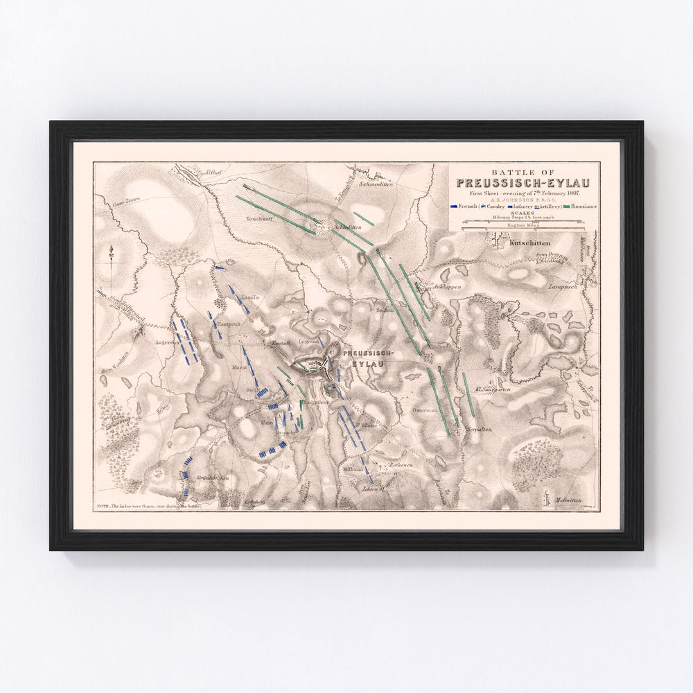 Russia Vintage Map 1807
