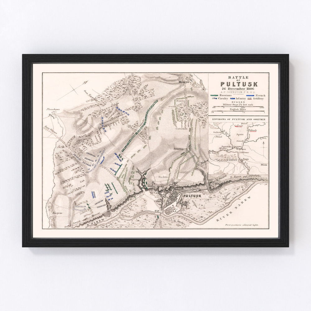Poland Vintage Map 1806