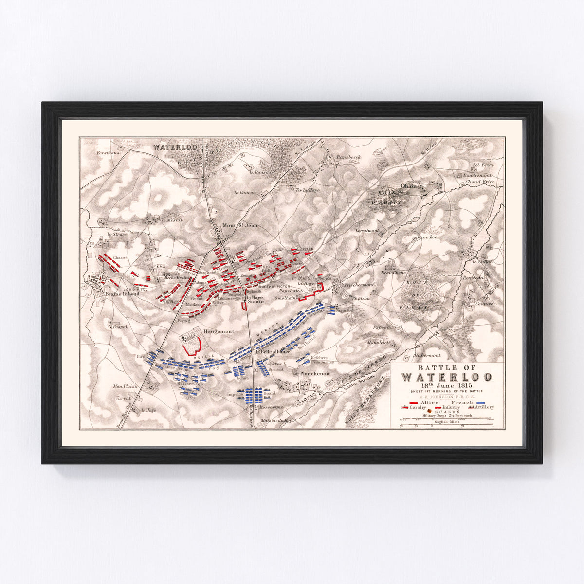 Belgium Vintage Map 1815