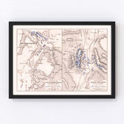 France Vintage Map 1814