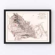 France Vintage Map 1814