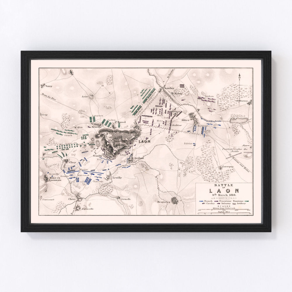 France Vintage Map 1814