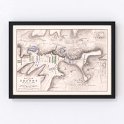 France Vintage Map 1814