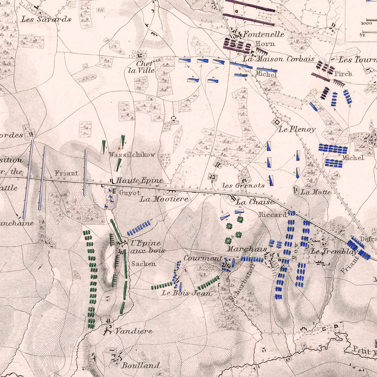 Restored historic details from the 1814 region map of County