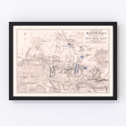 France Vintage Map 1814