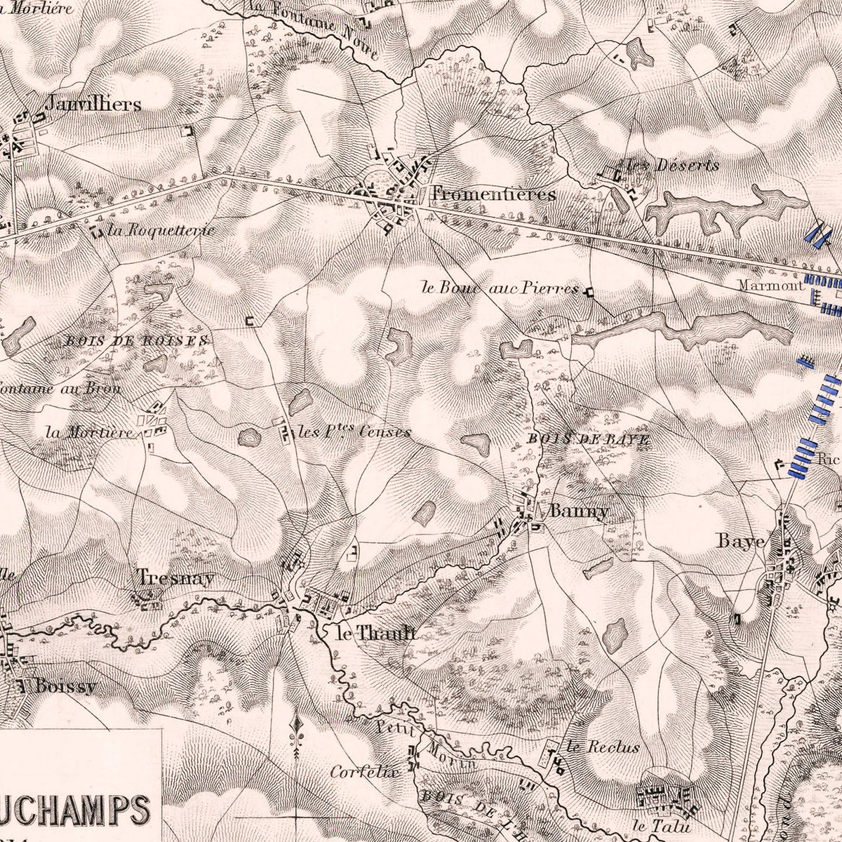 Restored historic details from the 1814 region map of County