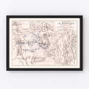France Vintage Map 1814
