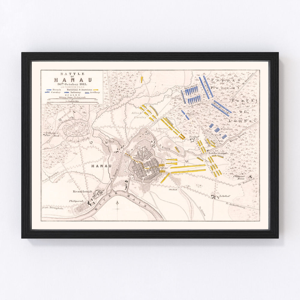 Germany Vintage Map 1813
