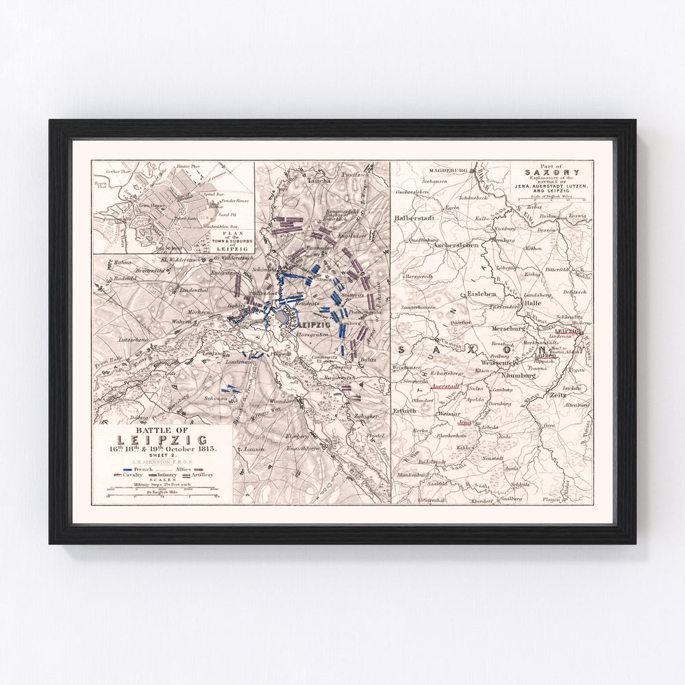 Germany Vintage Map 1813
