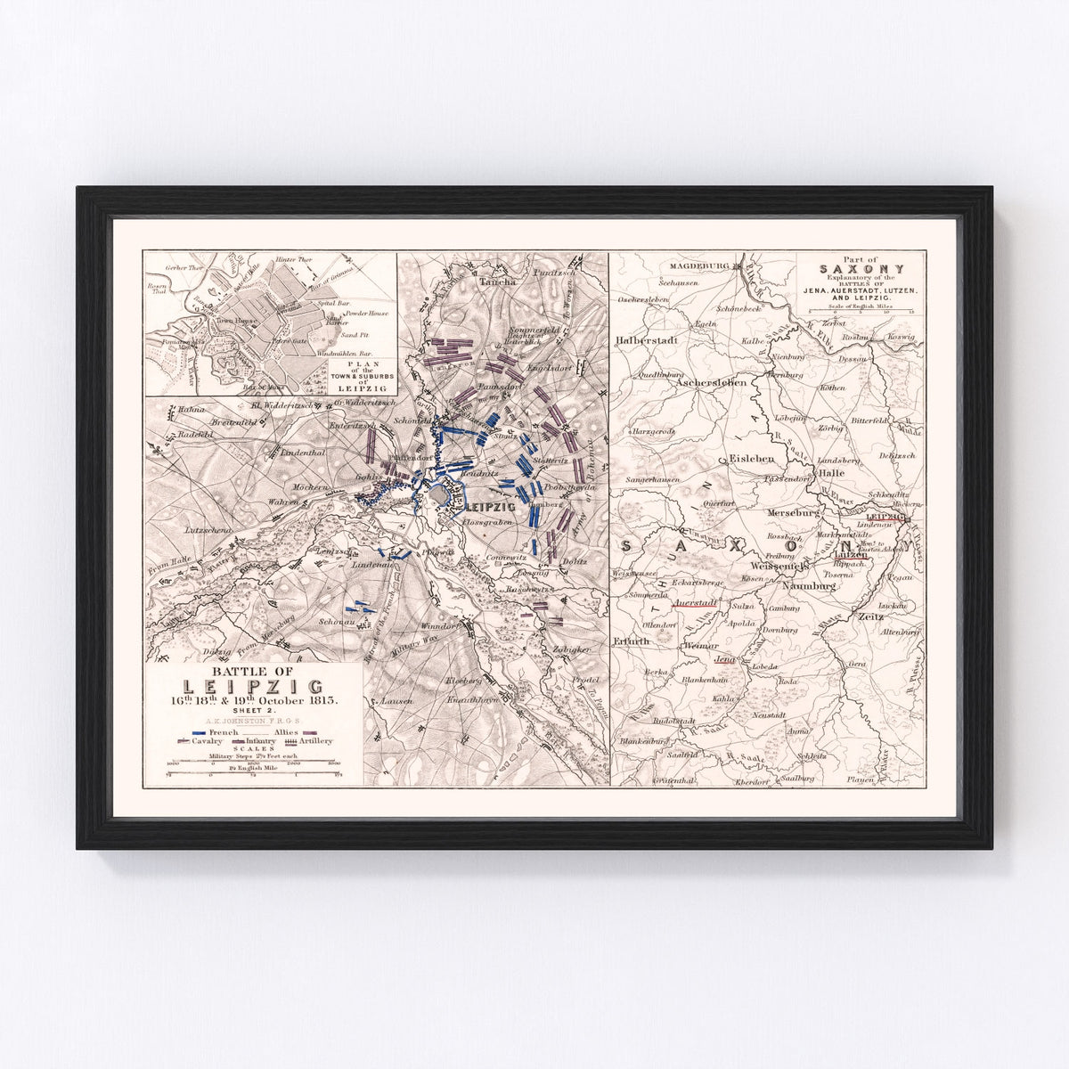 Germany Vintage Map 1813