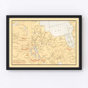 Rupert's Land on Hudson Bay Vintage Map 1862
