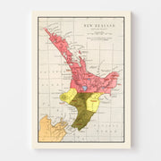 map of New Zealand