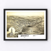 Archbald Vintage Map 1892