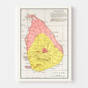 map of Sri Lanka