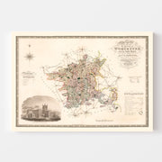 map of Worcester Eng