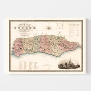 map of Sussex Englan
