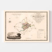 map of Rutland Engla