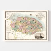 map of Norfolk Engla