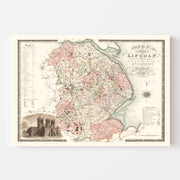 map of Lincoln Engla