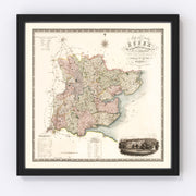 Essex England Vintage Map 1831