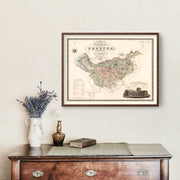 Map of the county pa
